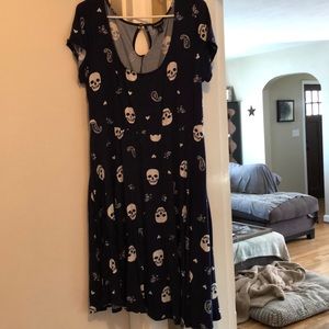 Navy blue Torrid skull dress - size 1 (xl)
